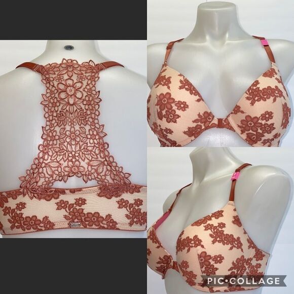 🔥VICTORIA SECRET Pink Pushup  BRA 32DD New - Picture 1 of 7